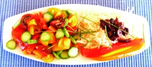 Entree salade de tomate