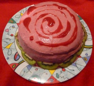 gateau cerise et orange