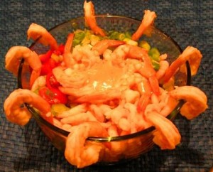 salade crevette avocat