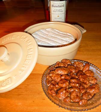 Caquelon Brie, Calvados, pacane à l'érable